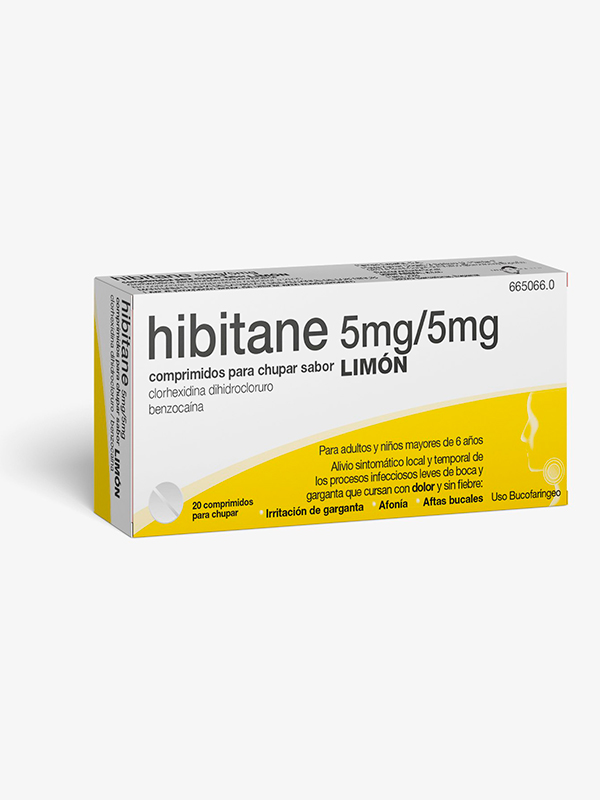 ERN Hibitane 20 comprimidos para chupar limón Faringe ERN Hibitane 20 comprimidos para chupar limón Faringe